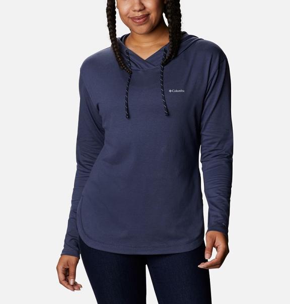 Columbia Sun Trek Hoodies Blue For Women's NZ76542 New Zealand